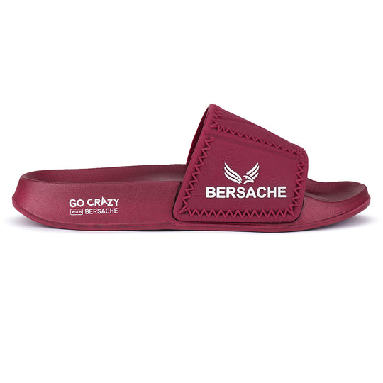 Bersache Extra Soft Classic Casual with Back Strap Regular wear with Ultra Soft & Flexibility Technology Flip-Flop for Men's/ boy,s - 6043 (Red)