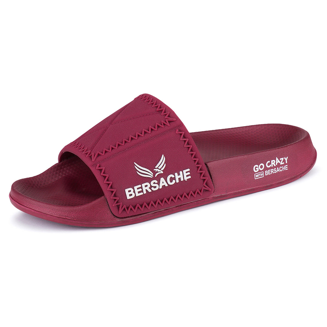 Bersache Extra Soft Classic Casual with Back Strap Regular wear with Ultra Soft & Flexibility Technology Flip-Flop for Men's/ boy,s - 6043 (Red)