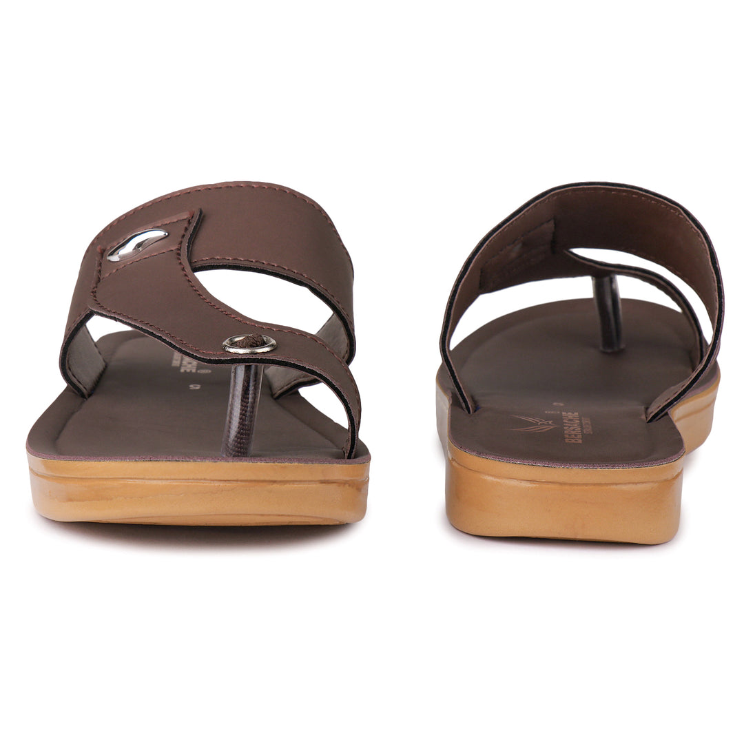 Bersache Extra Soft Classic Casual with  Regular wear with Ultra Soft & Flexibility Technology Flip Flop For Women's/Girl's-(6158-Brown)