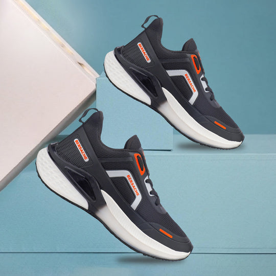 Bersache Premium Casual,Gym, Trending Stylish Running Shoes For Men (9206-Black)