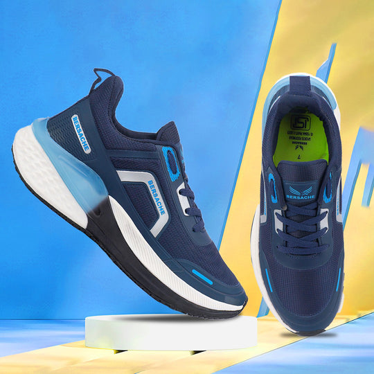 Bersache Premium Casual,Gym, Trending Stylish Running Shoes For Men (9205-Blue)