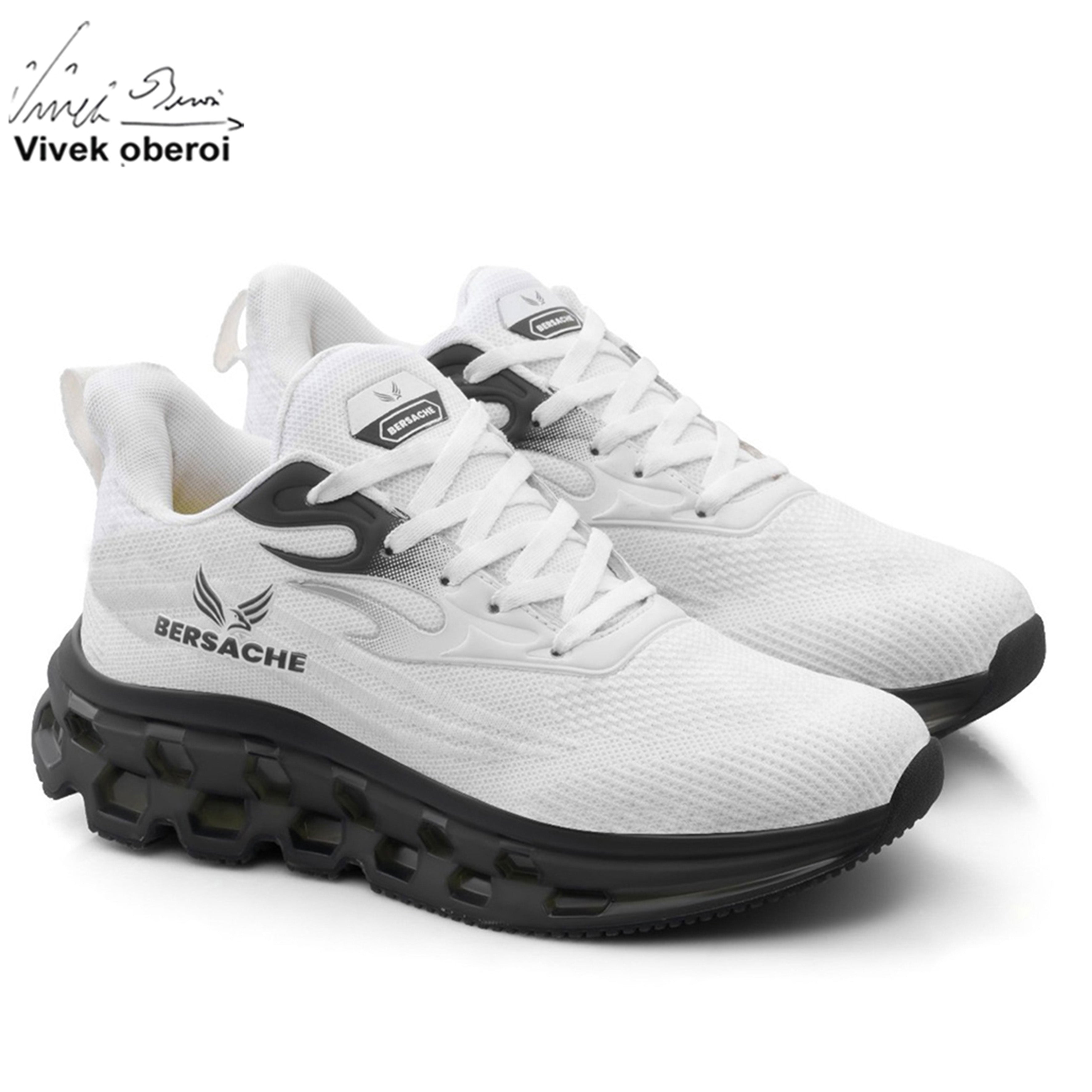 Bersache Premium Sports ,Gym, Trending Stylish Running Shoes For Men  (9197-White).