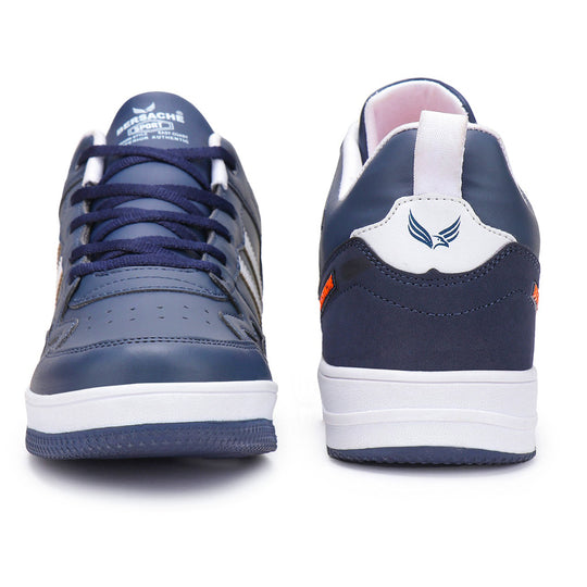 Bersache Lightweight Casual Sneaker Shoes For Men Blue-9055
