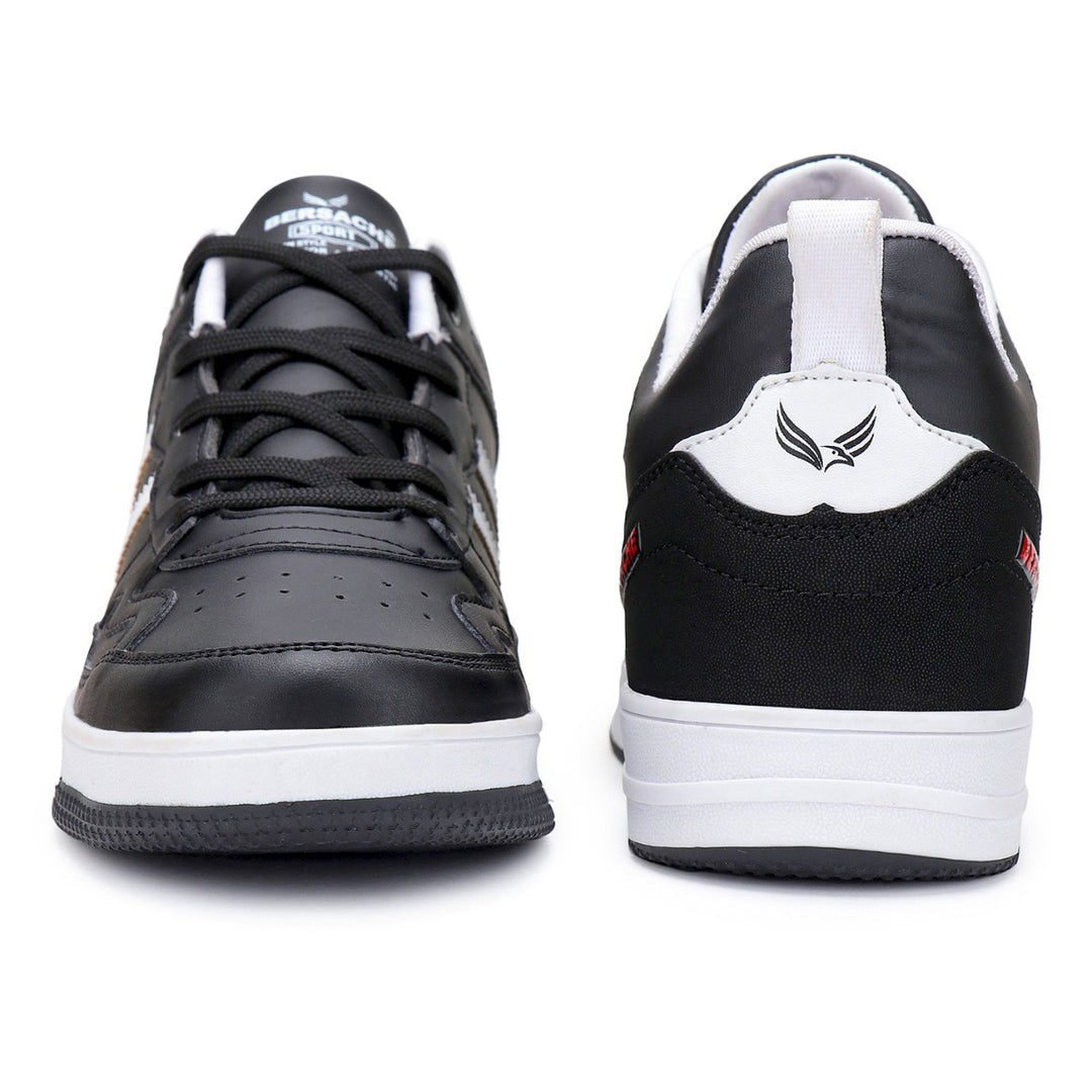 Bersache Lightweight Sports Running Shoes For Men Black-9056