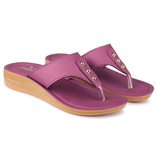 Bersache Extra Soft Classic Casual with  Regular wear with Ultra Soft & Flexibility Technology Flip Flop For Women's/Girl's-(6163-Pink)