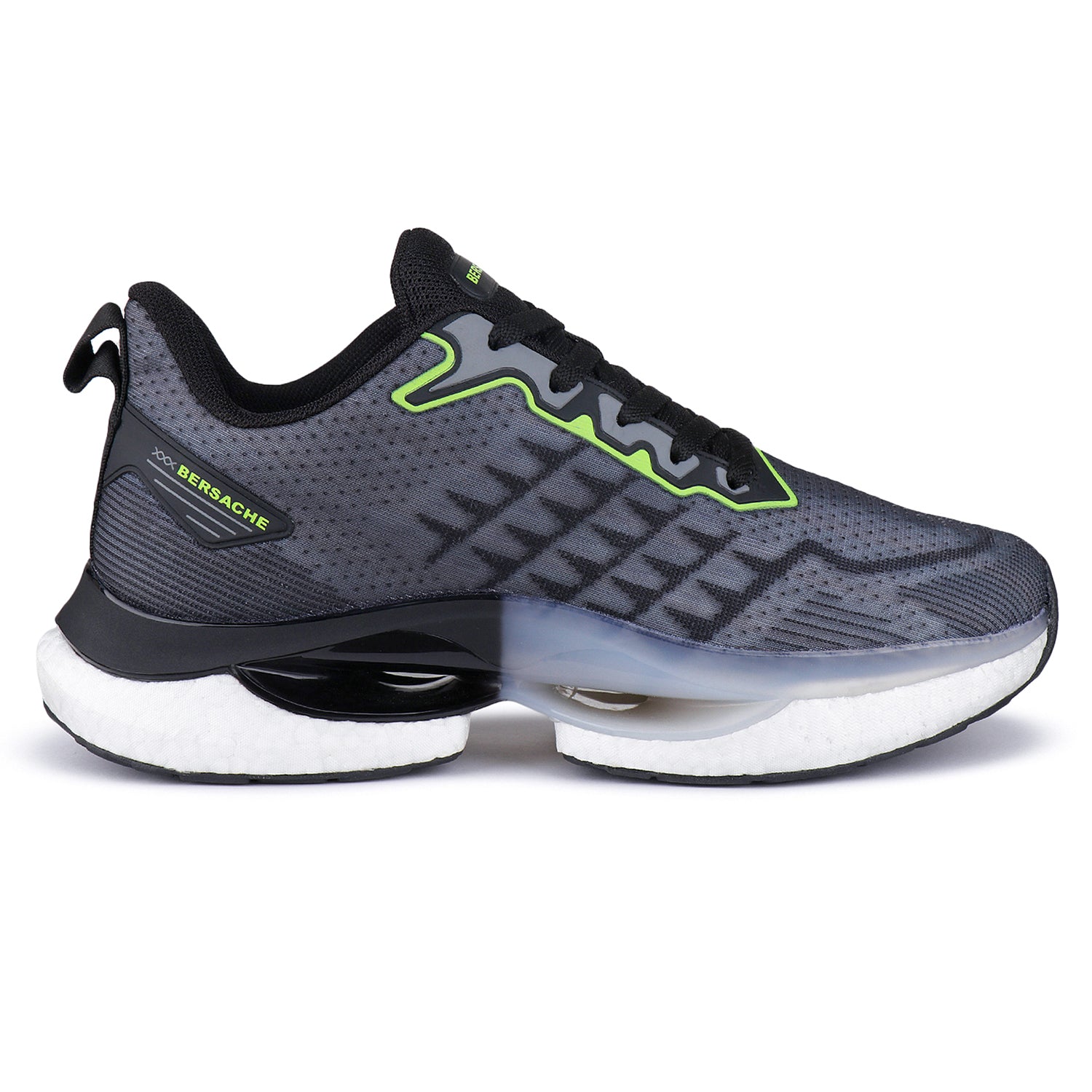 Bersache Premium Sports ,Gym, Trending Stylish Running Shoes For Men (9164-Grey).