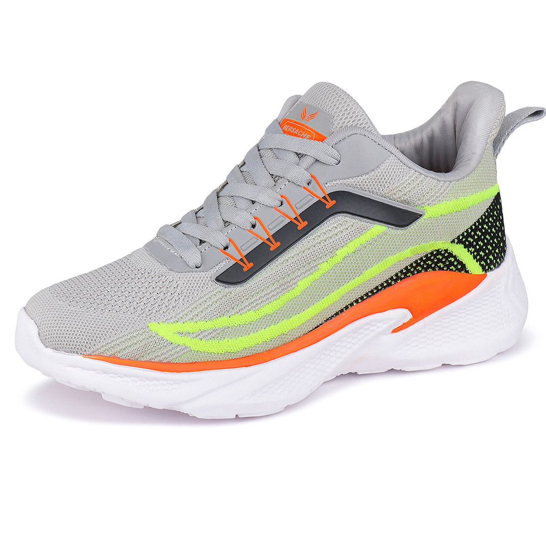 Bersache Sneaker, Loafers ,Casual with extra comfort sneakers for men-8028 (Orange)