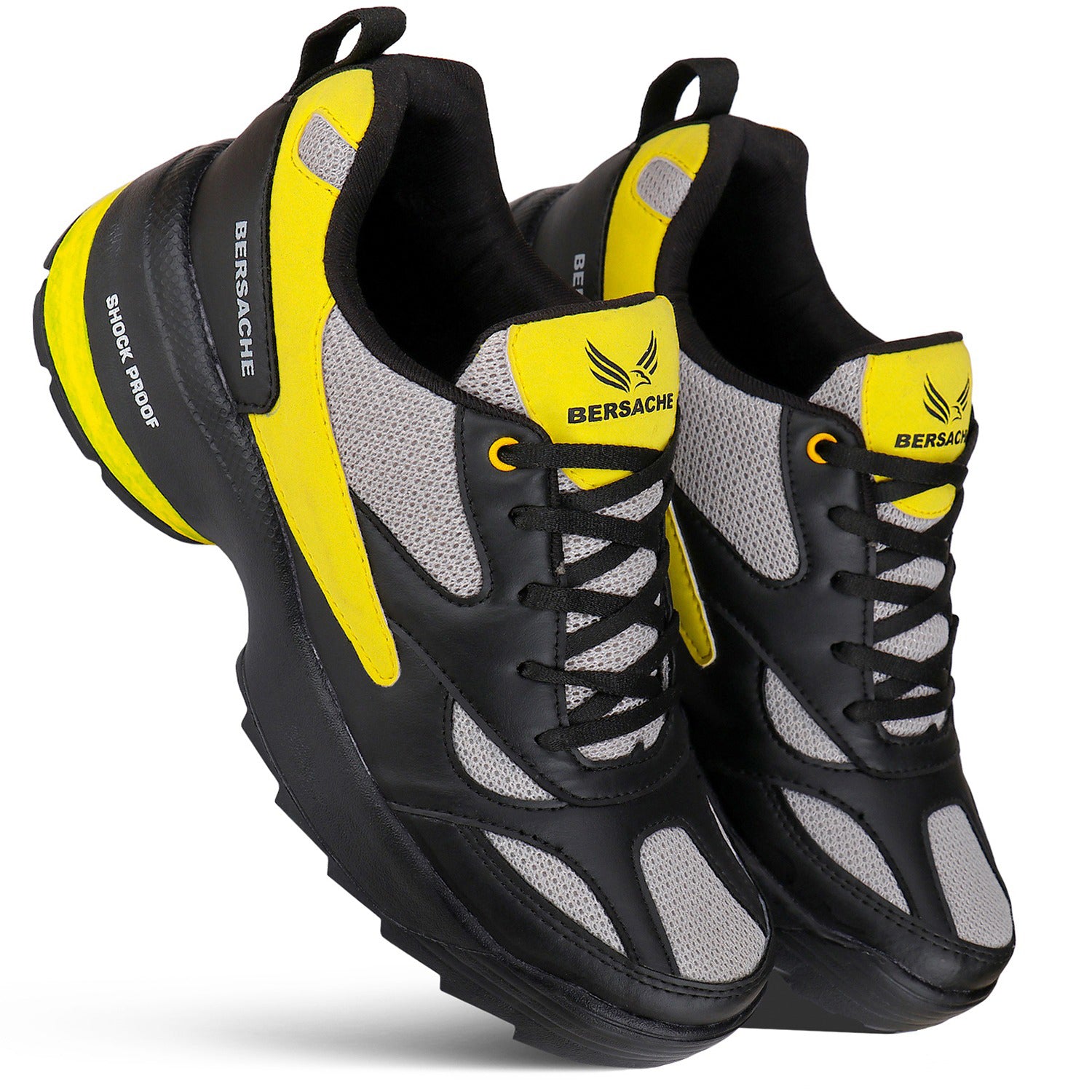 Bersache Lightweight Casual Sneaker Loafers Walking Gym Running Trekking Hiking Lace up Shoes With High Quality Sole For Men      -      7071