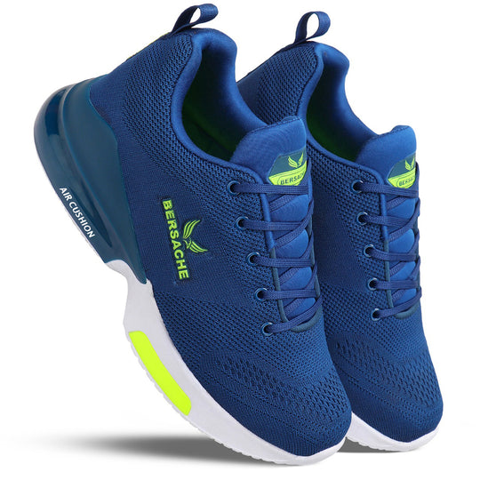 Bersache Lightweight Sports Running Shoes For Men Blue-9049