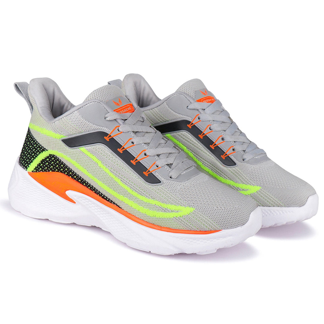 Bersache Premium Sports ,Gym, Trending Stylish Running Shoes For Men (8028-Orange)