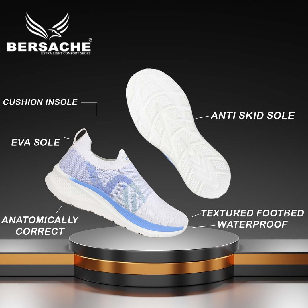 Bersache  Sneaker, Loafers ,Casual with extra comfort Sneakers for Women  (White-9119)