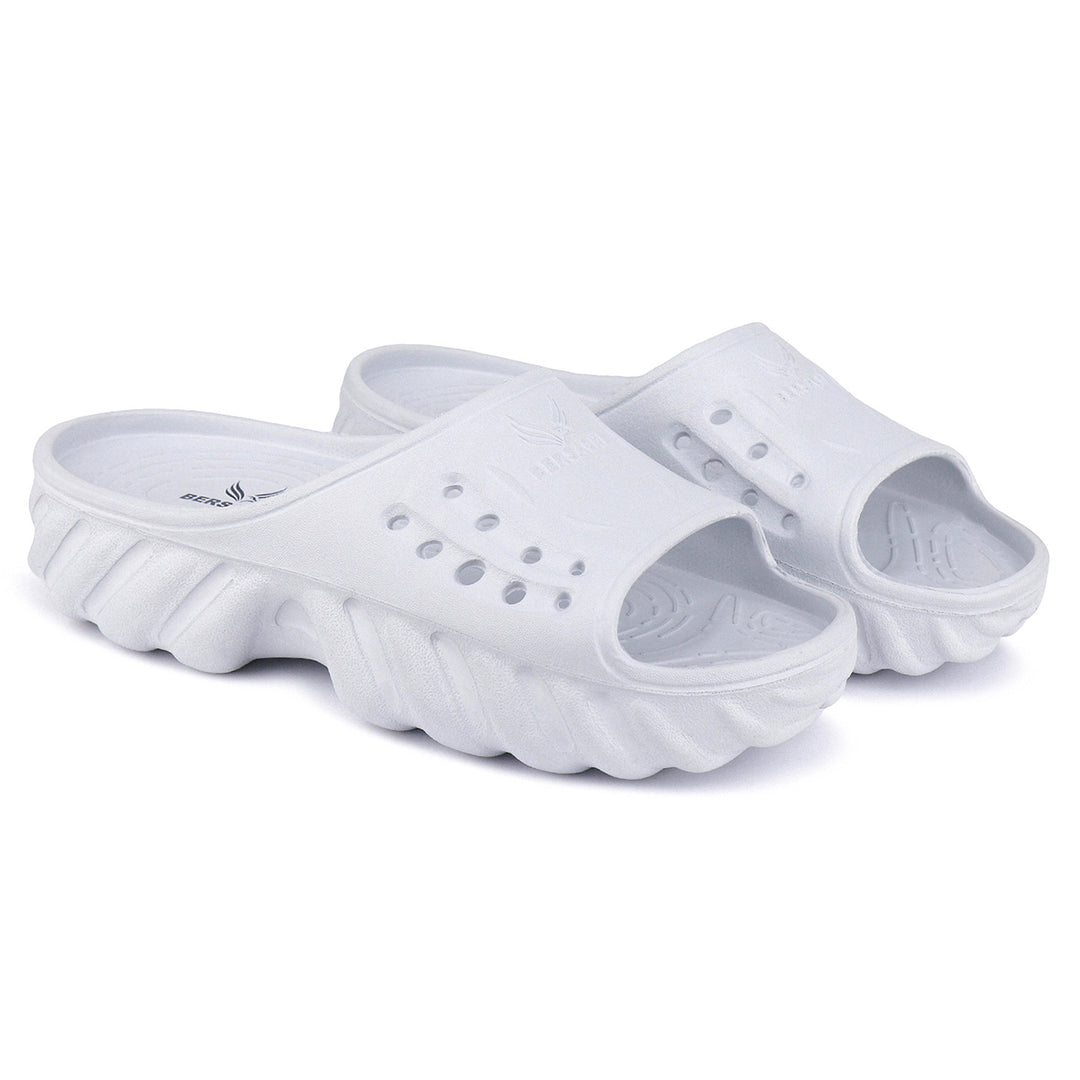 Bersache Extra Soft Classic Casual with  Regular wear with Ultra Soft & Flexibility Technology Clogs for Men's & Boy's 6173-White