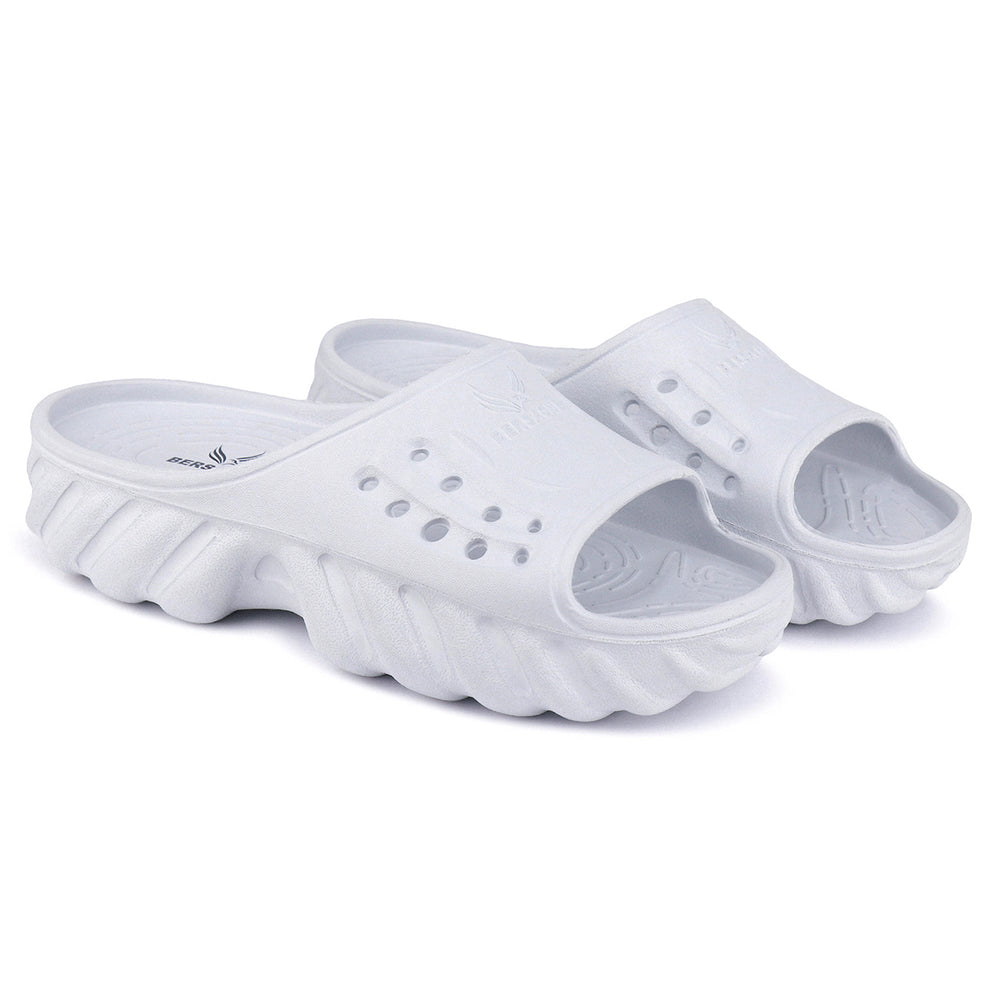 Bersache Extra Soft Classic Casual with  Regular wear with Ultra Soft & Flexibility Technology Clog's for Men's & Boy's (White-6173)
