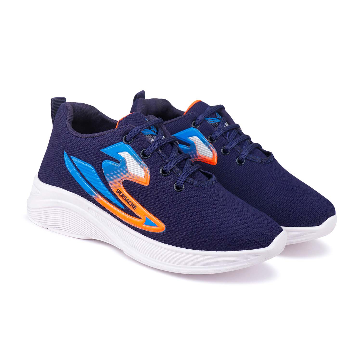Bersache Casual Sneaker shoe for Kids|Soft Cushioned Insole,Slip-Resistance Casuals For Kids -Navy  Blue-8044.