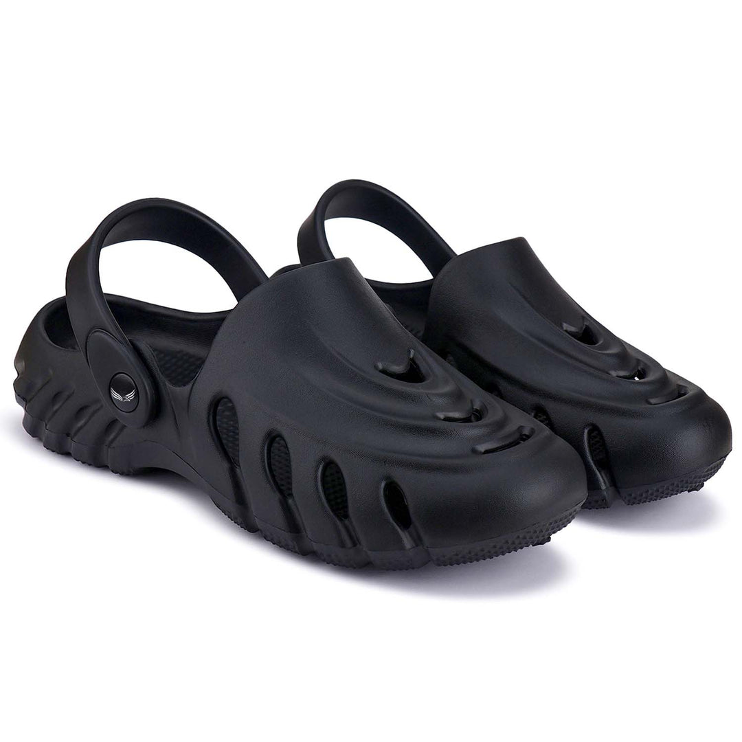 Bersache Extra Soft Classic Casual with Back Strap Regular wear with Ultra Soft & Flexibility Technology Flip-Flop for Men's/ Boy's  Black 6063