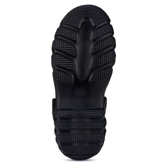 Bersache Extra Soft Classic Casual with Back Strap Regular wear with Ultra Soft & Flexibility Technology Flip-Flop for Men's/ Boy's  Black 6063