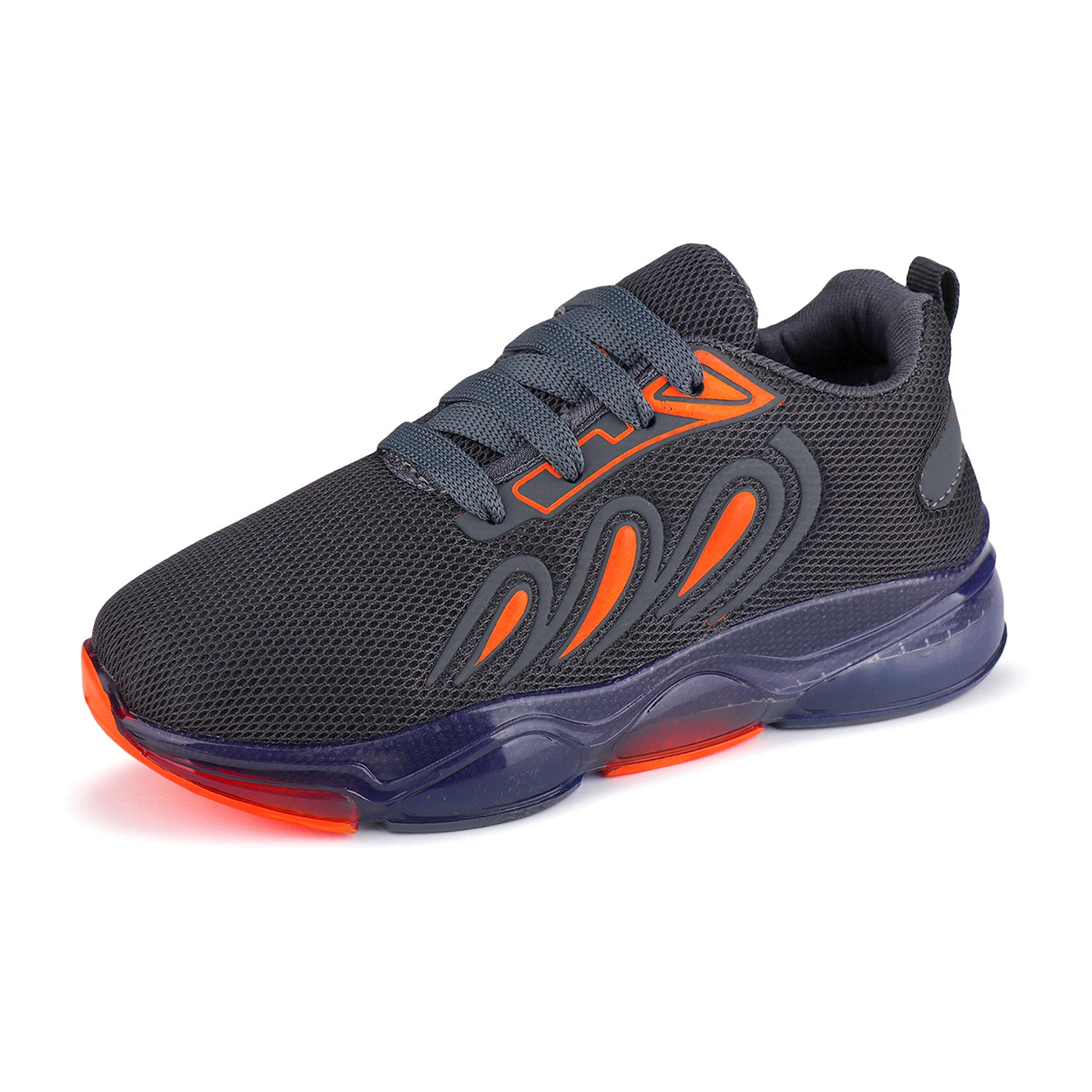 Bersache Premium Sports,walking,Gym,cricket,Trending Running Shoes For Kid's - Orange -8037.