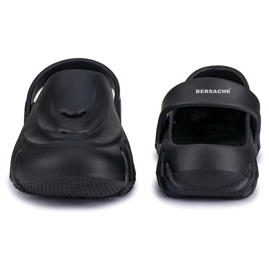 Bersache Extra Soft Classic Casual with Back Strap Regular wear with Ultra Soft & Flexibility Technology Flip-Flop for Men's/ Boy's  Black 6063