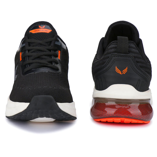 Bersache  Sports Running  Shoes For Men (Black) - 9074