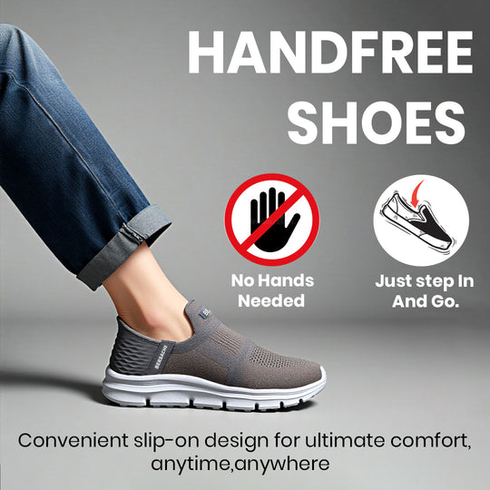 Bersache Lightweight Casual Sneaker Shoes For Men Grey-8076