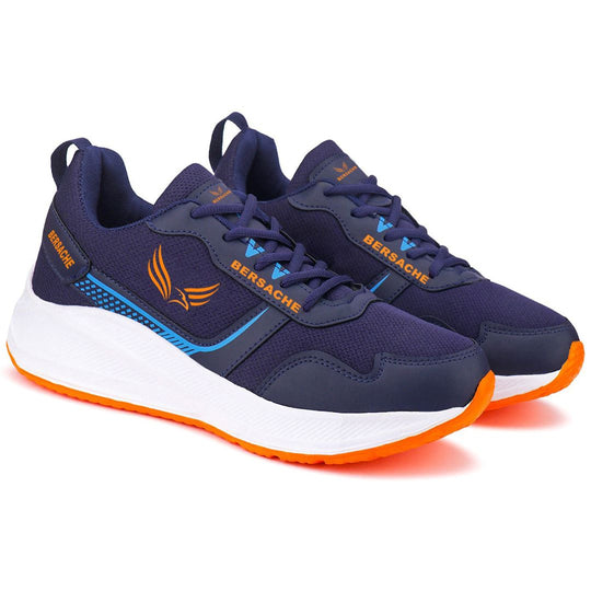Bersache Premium Sports,Gym, Trending Stylish Running Shoes For Men (8107-Blue)