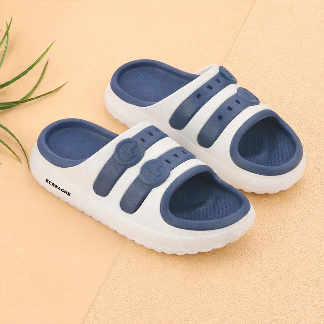 Bersache Extra Soft Classic Casual CHAPPAL with  Regular wear with Ultra Soft & Flexibility Technology Clog's for Kids's - White-6320.