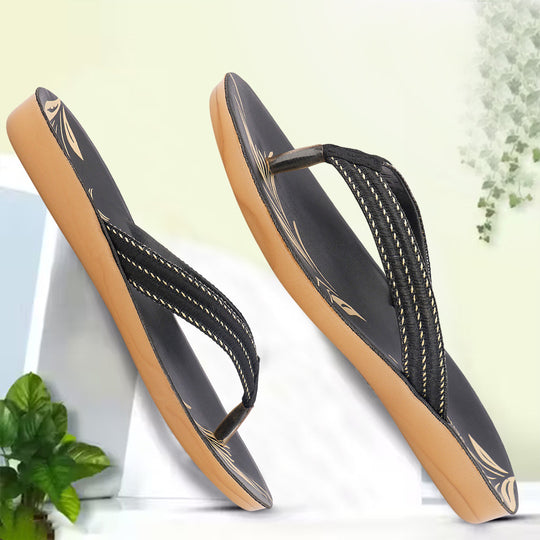 Bersache Extra Soft Classic Casual with  Regular wear with Ultra Soft & Flexibility Technology Sandal's For Women's & Girl's-Black-6232