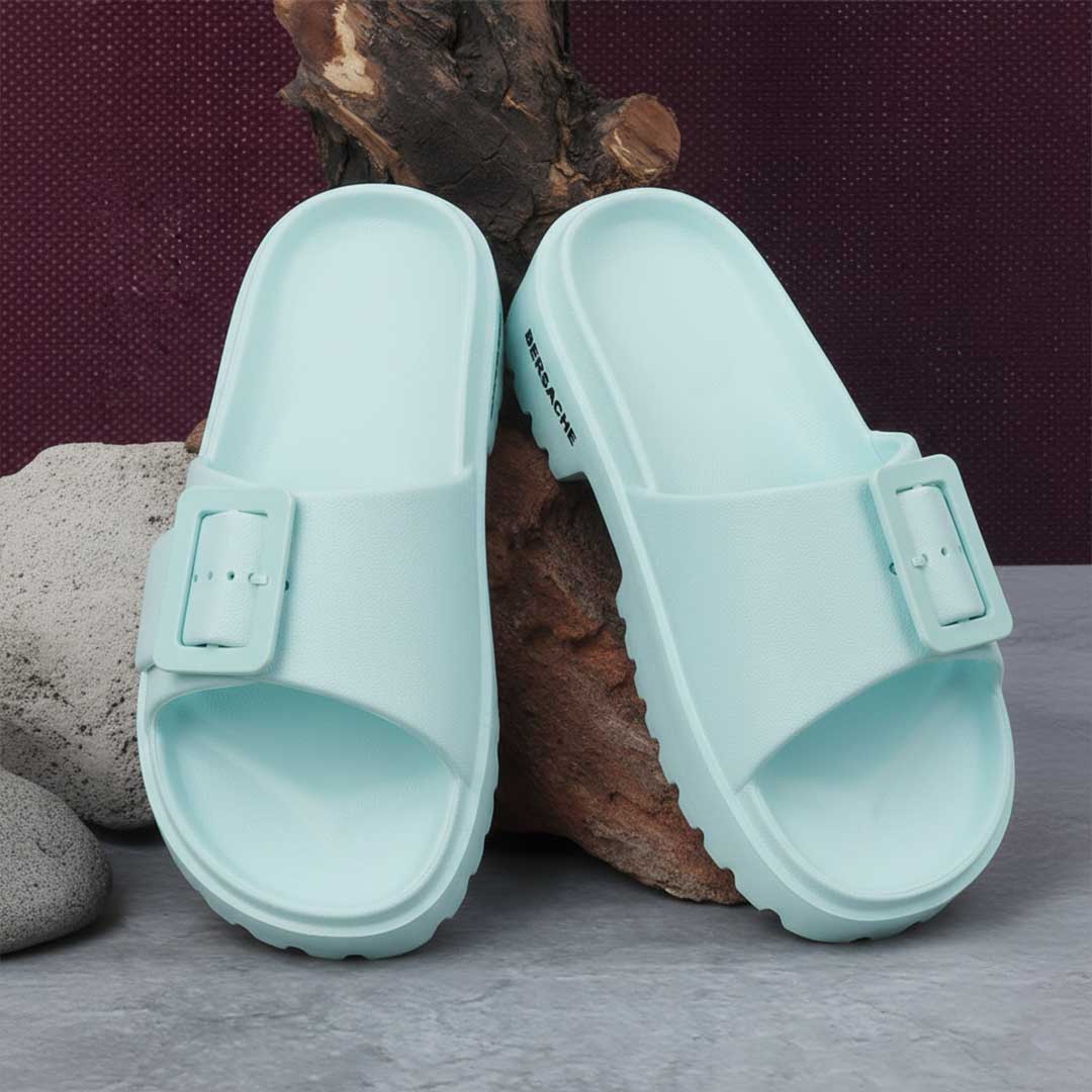 Bersache Extra Soft Classic Casual  with  Regular wear with Ultra Soft & Flexibility Technology Flip-Flop for Women's-(6306-Mint-Blue).