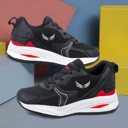 Bersache Casual Sneaker shoe for Men| Soft Cushioned Insole , Slip-Resistance Casuals For Men (8117-Black)