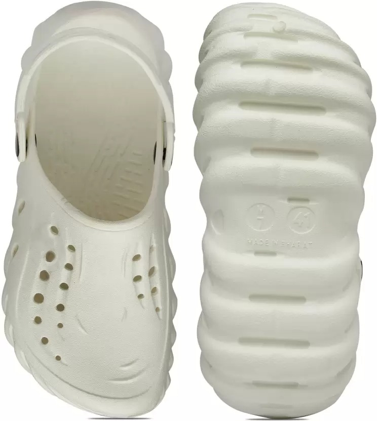 Bersache Extra Soft Classic Casual with  Regular wear with Ultra Soft & Flexibility Technology Clogs for Men's & Boy's 6041 (White)