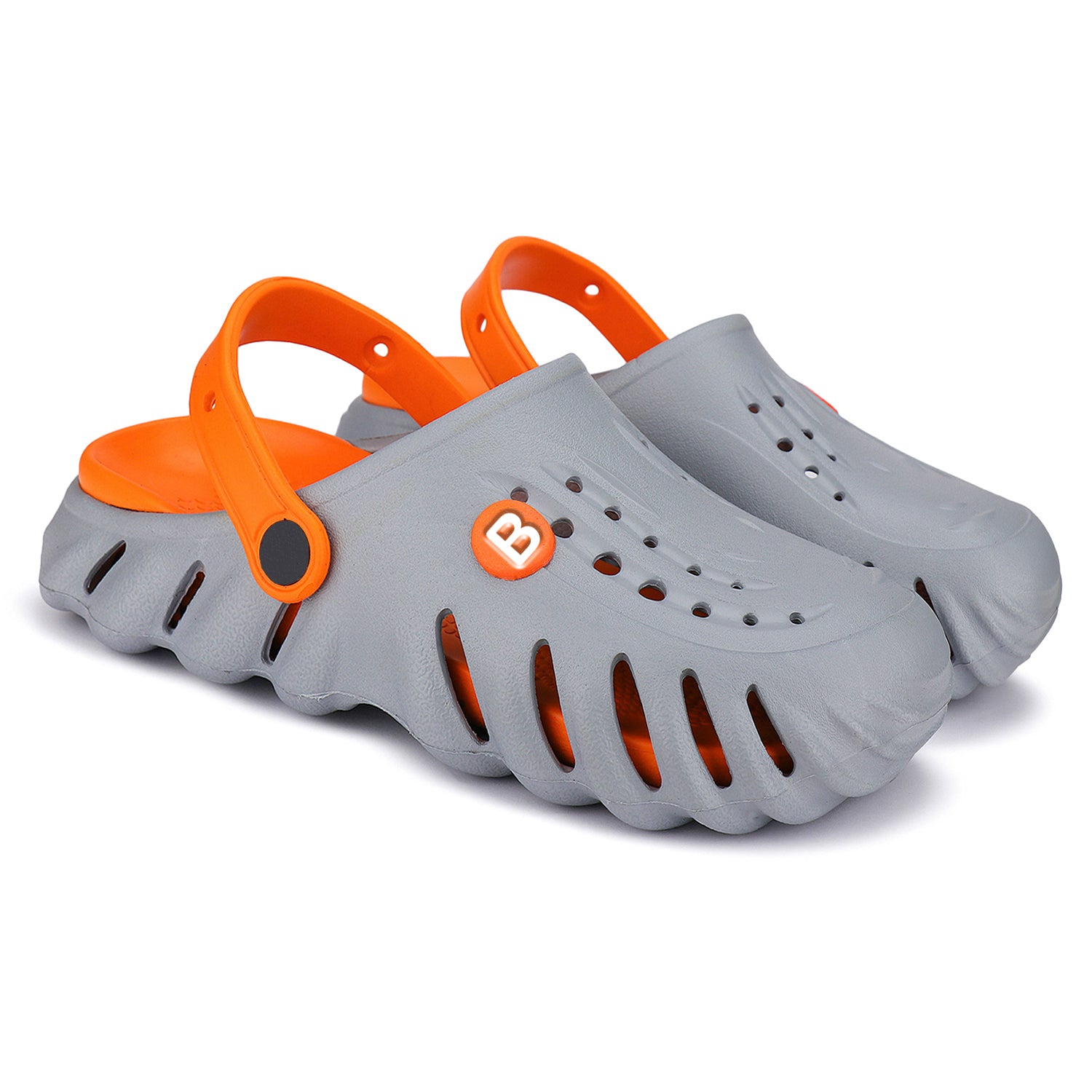 Bersache Extra Soft Classic Casual CHAPPAL with  Regular wear with Ultra Soft & Flexibility Technology Slipper for Kids's - Gray -6027.