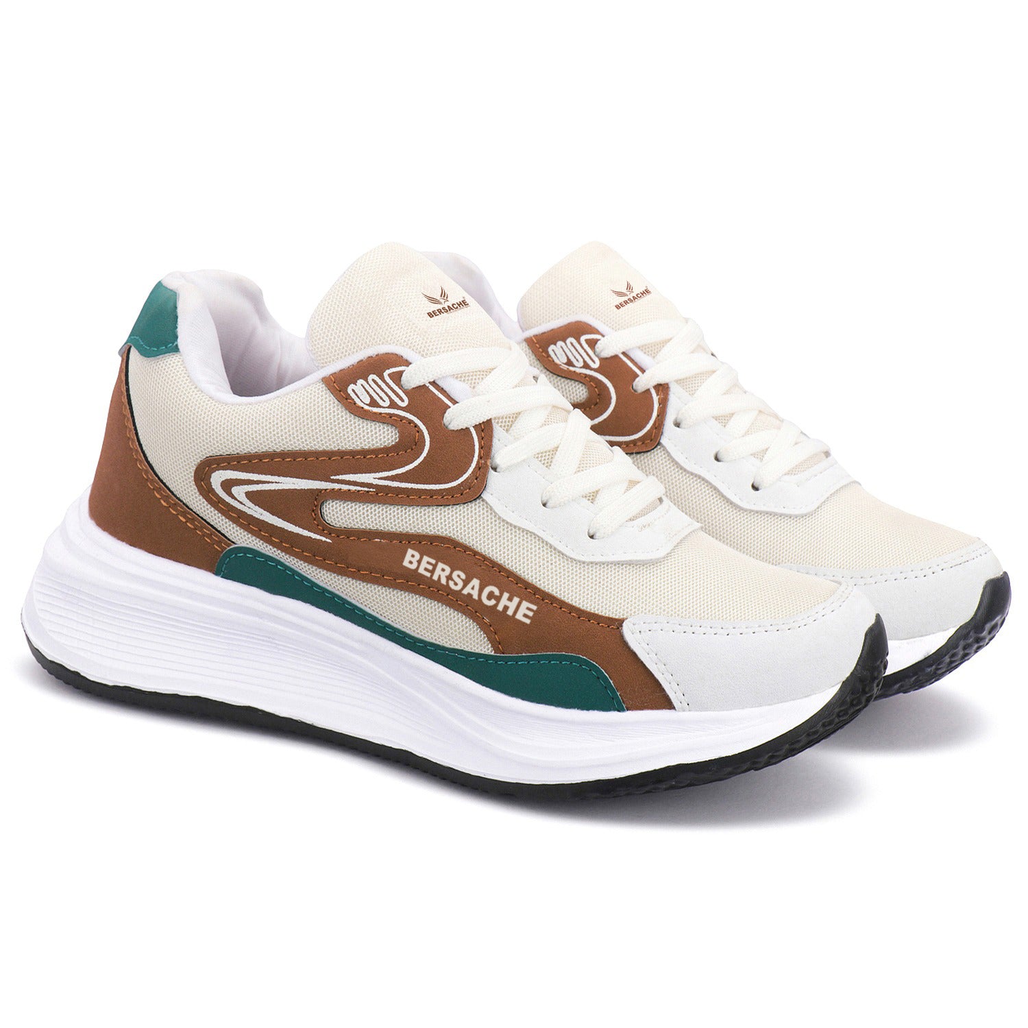 Bersache Premium Sports ,walking,Gym,cricket, Trending  Running Shoes For Men's (Brown-8137)