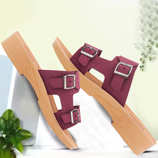 Bersache Extra Soft Classic Casual with  Regular wear with Ultra Soft & Flexibility Technology Sandal's For Women's & Girl's-Brown-6233