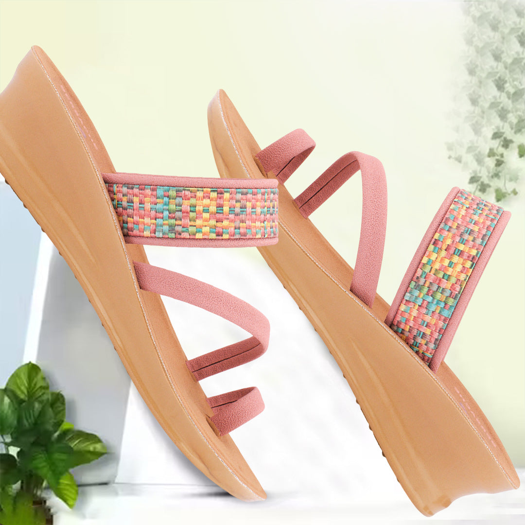 Bersache Extra Soft Classic Casual with  Regular wear with Ultra Soft & Flexibility Technology Sandal's For Women's & Girl's-(6241-Pink).