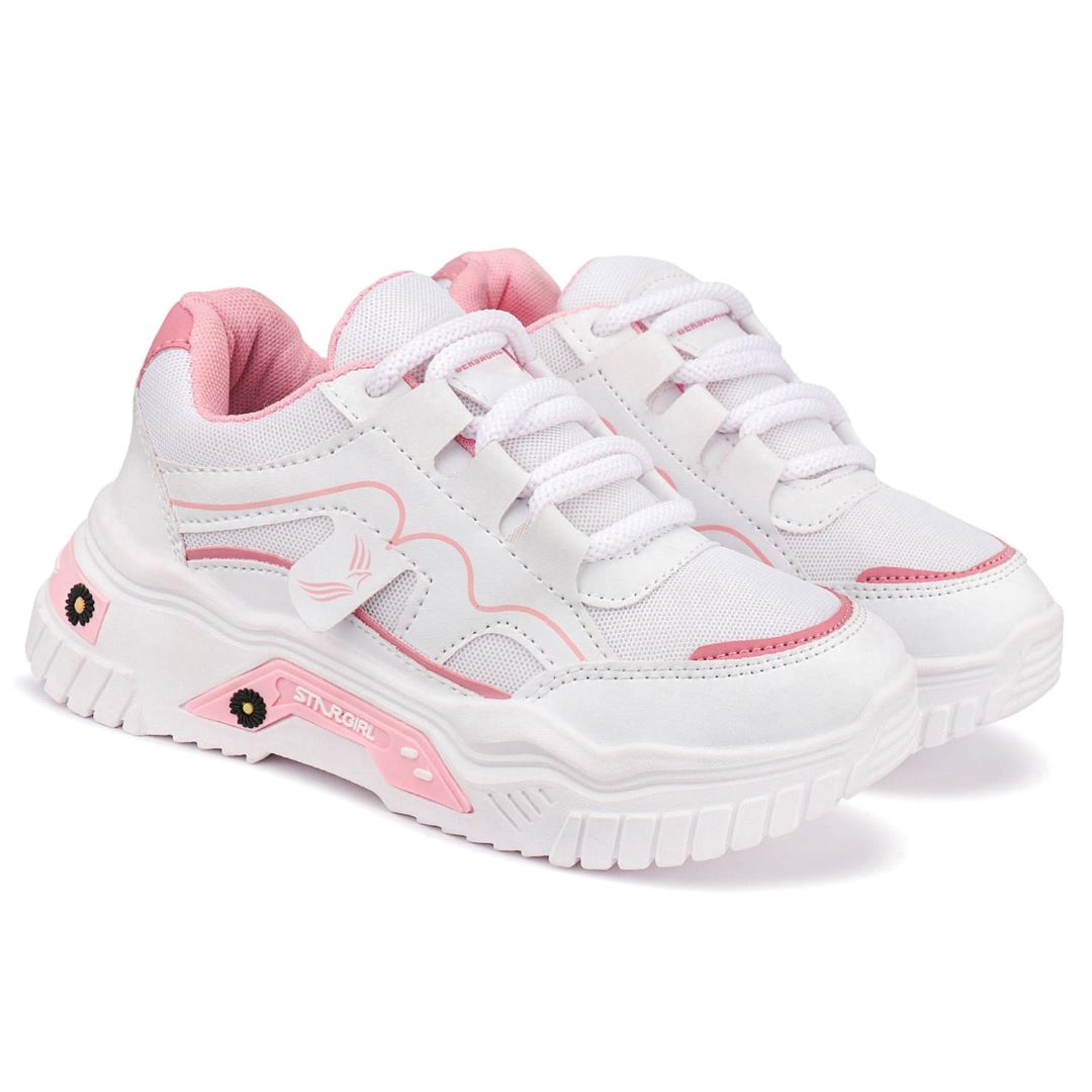 Bersache Premium Sports ,Gym, Trending Stylish Running Colour Changing shoes for Women (white-8102)