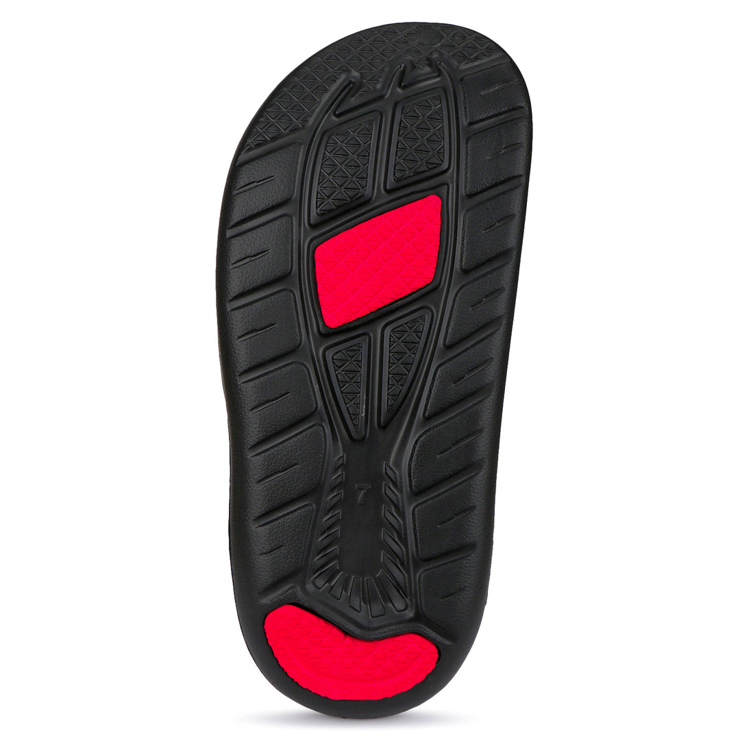 Bersache Extra Soft Classic Casual with Back Strap Regular wear with Ultra Soft & Flexibility Technology Flip-Flop for Men's/ Boy's -(Red-6029)