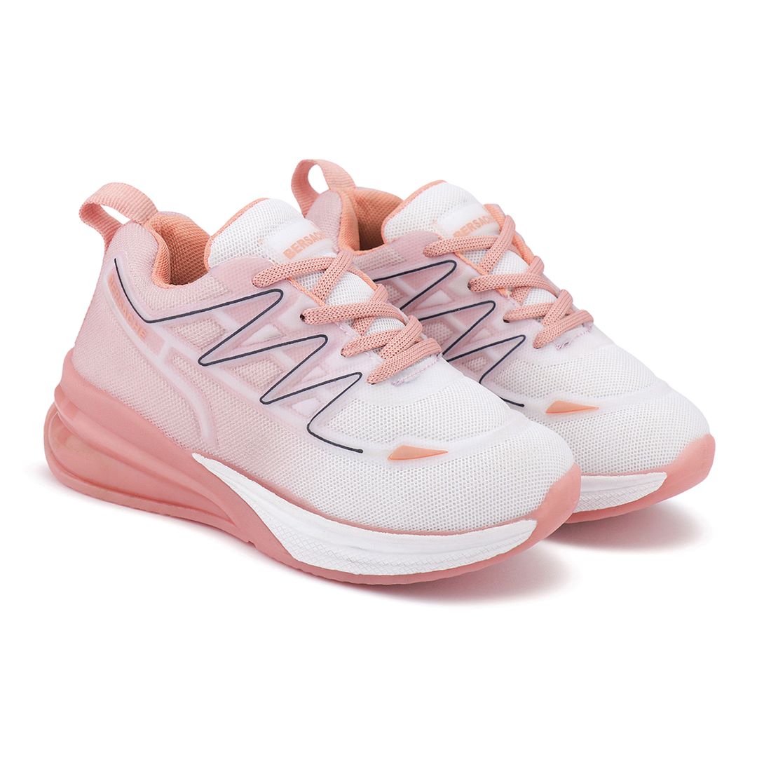 Bersache Casual Sneaker shoe for Kids|Soft Cushioned Insole,Slip-Resistance Casuals For Kids - Pink- 8088.