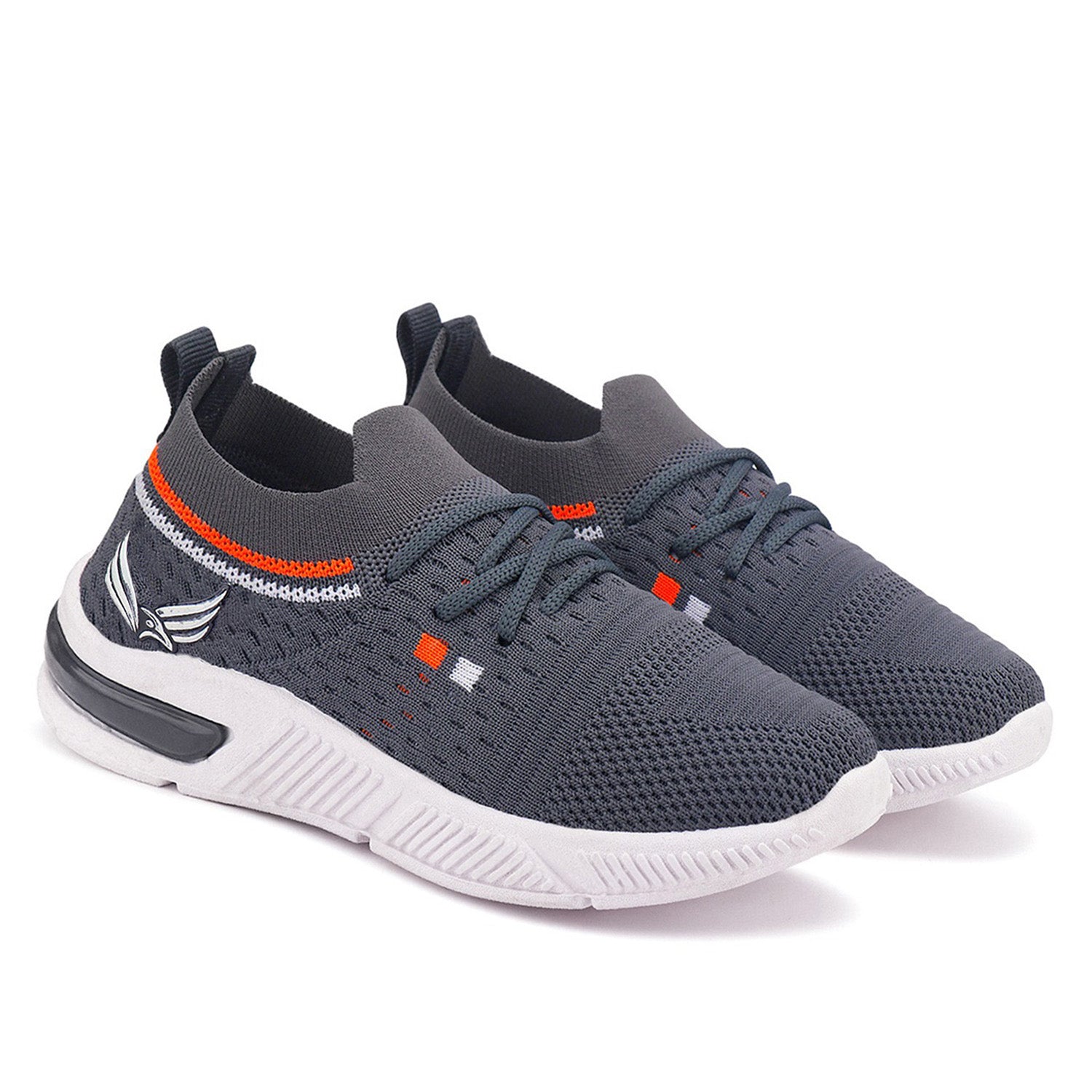 Bersache Casual Sneaker shoe for Kids|Soft Cushioned Insole,Slip-Resistance Casuals For Kids - Grey -8083.