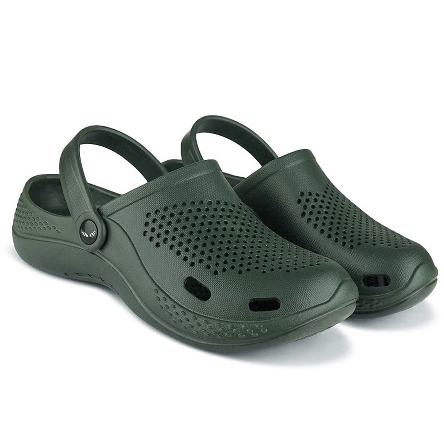 Bersache Extra Soft Classic Casual with Back Strap Regular wear with Ultra Soft & Flexibility Technology Flip-Flop for Men's/ Boy's -Green 6068