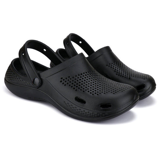 Bersache Extra Soft Classic Casual with Back Strap Regular wear with Ultra Soft & Flexibility Technology Flip-Flop for Men's/ boy,s - 6011 (Black)