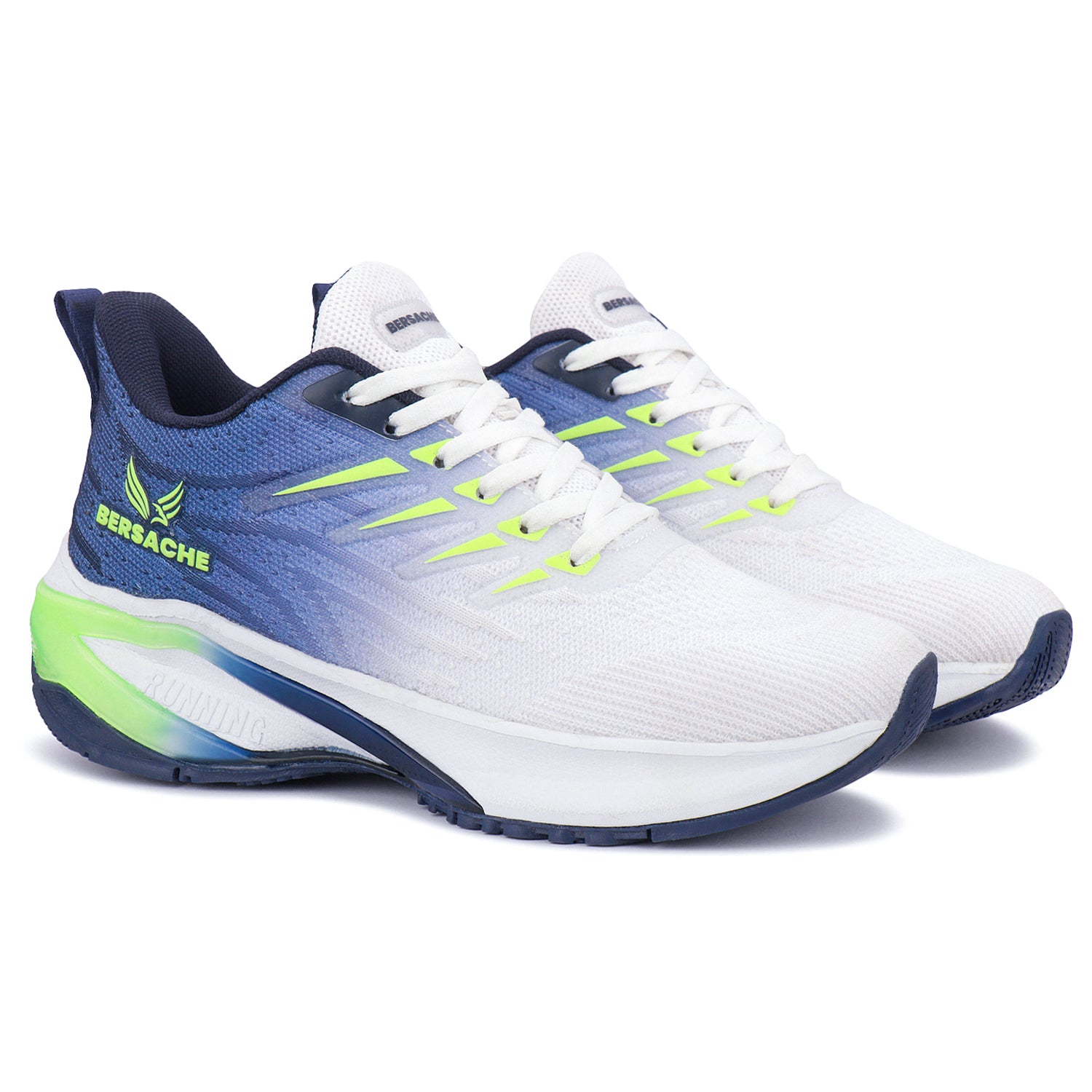Bersache Premium Sports ,walking,Gym,cricket, Trending  Running Shoes For Men's (Blue-White-9213).