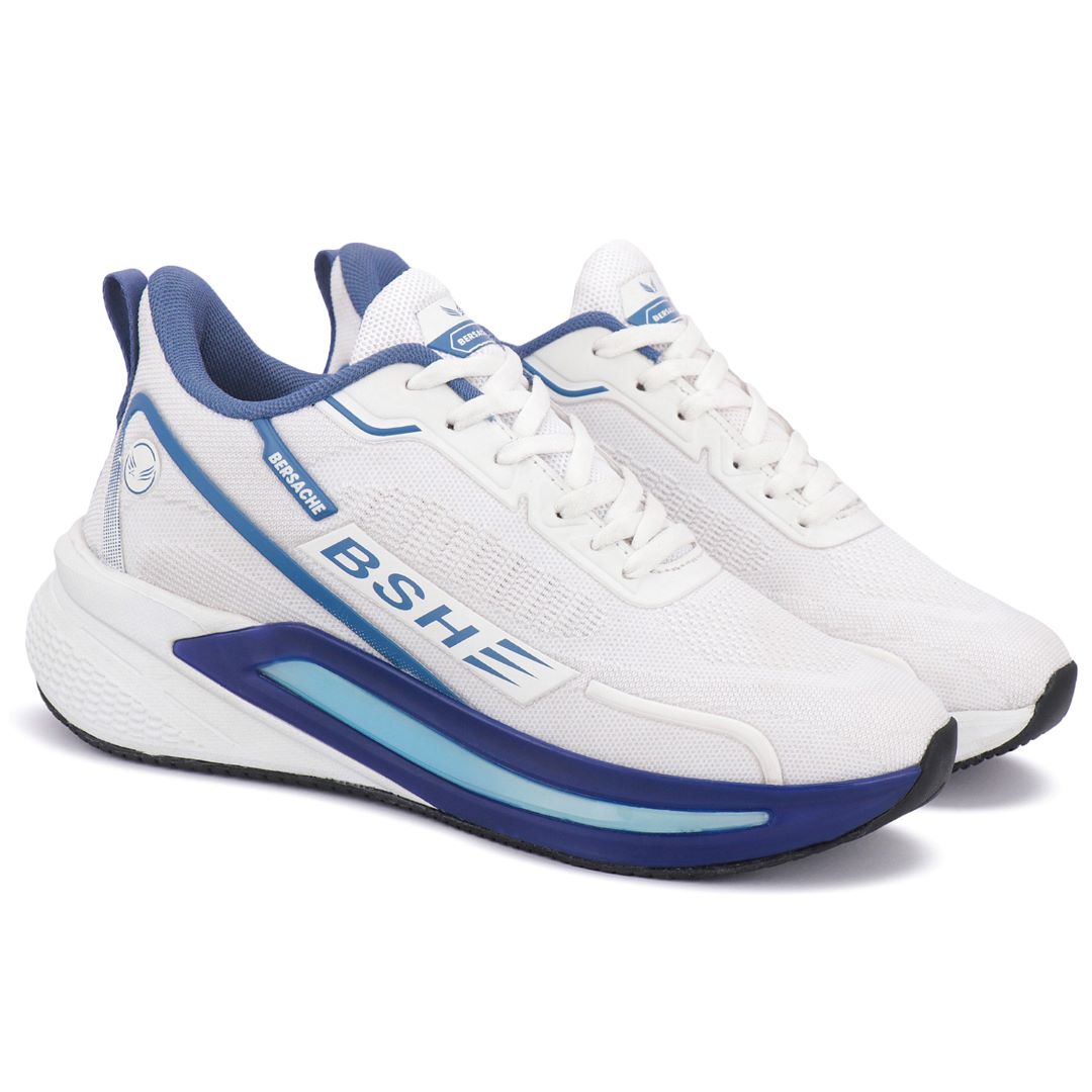 Bersache Premium Sports ,walking,Gym,cricket, Trending  Running Shoes For Men's (White-9211)