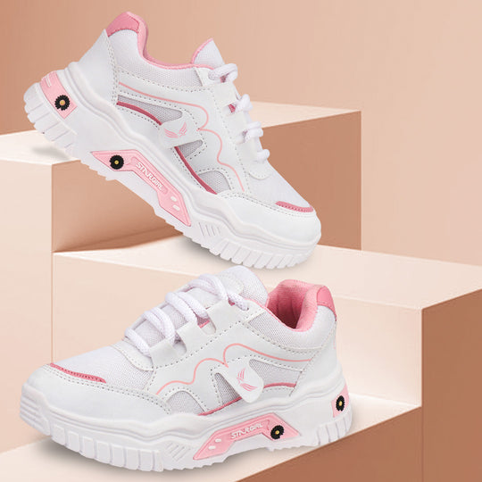 Bersache Sneaker, Loafers ,Casual with Extra comfort Sneaker Colour Changing shoes for Women (Pink-8102)