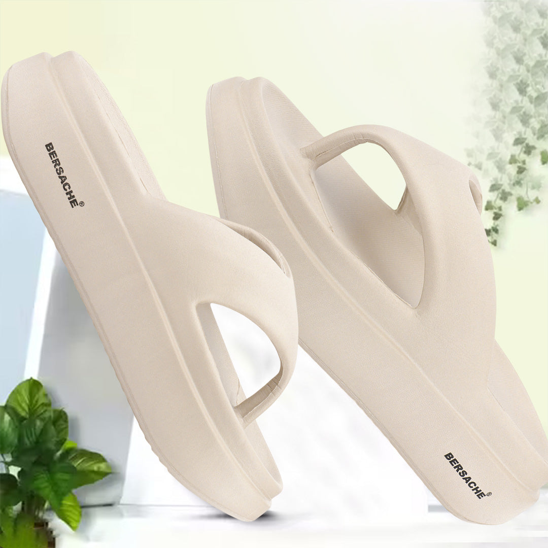 Bersache Extra Soft Classic Casual with  Regular wear with Ultra Soft & Flexibility Technology Sandal For Women's/Girl's-Begie-6265.