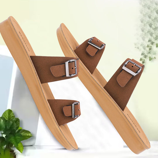 Bersache Extra Soft Classic Casual with  Regular wear with Ultra Soft & Flexibility Technology Sandal For Women's/Girl's-Dark-Brown-6261