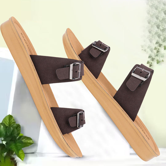 Bersache Extra Soft Classic Casual with  Regular wear with Ultra Soft & Flexibility Technology Sandal For Women's/Girl's-Dark-Brown-6260