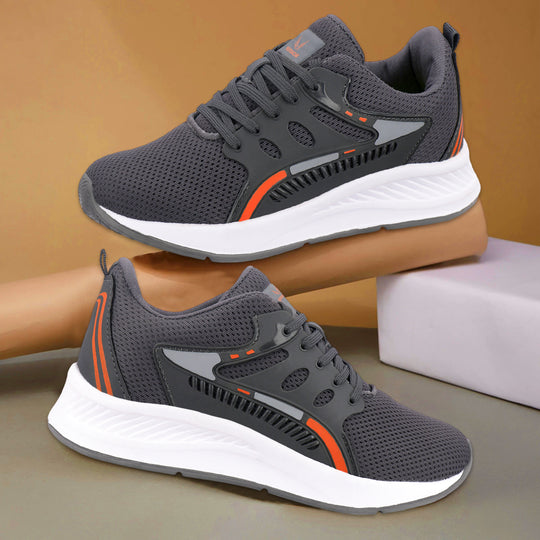 Bersache Casual Sneaker shoe for Men| Soft Cushioned Insole , Slip-Resistance Casuals For Men (Gray-8128)