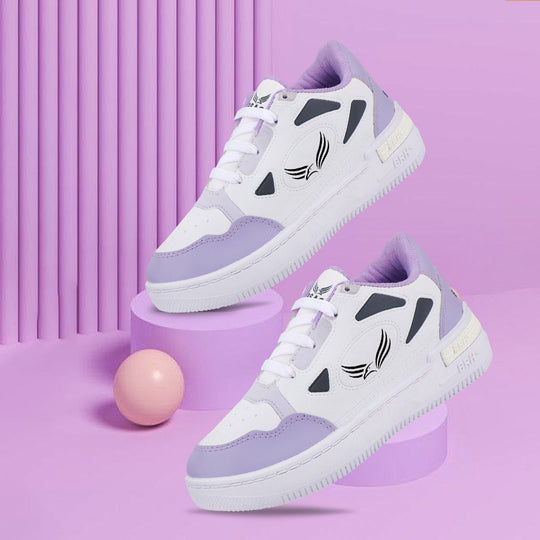 Bersache Sneaker, Loafers ,Casual with Extra comfort Sneaker Colour Changing shoes for Women (Purple-8067)