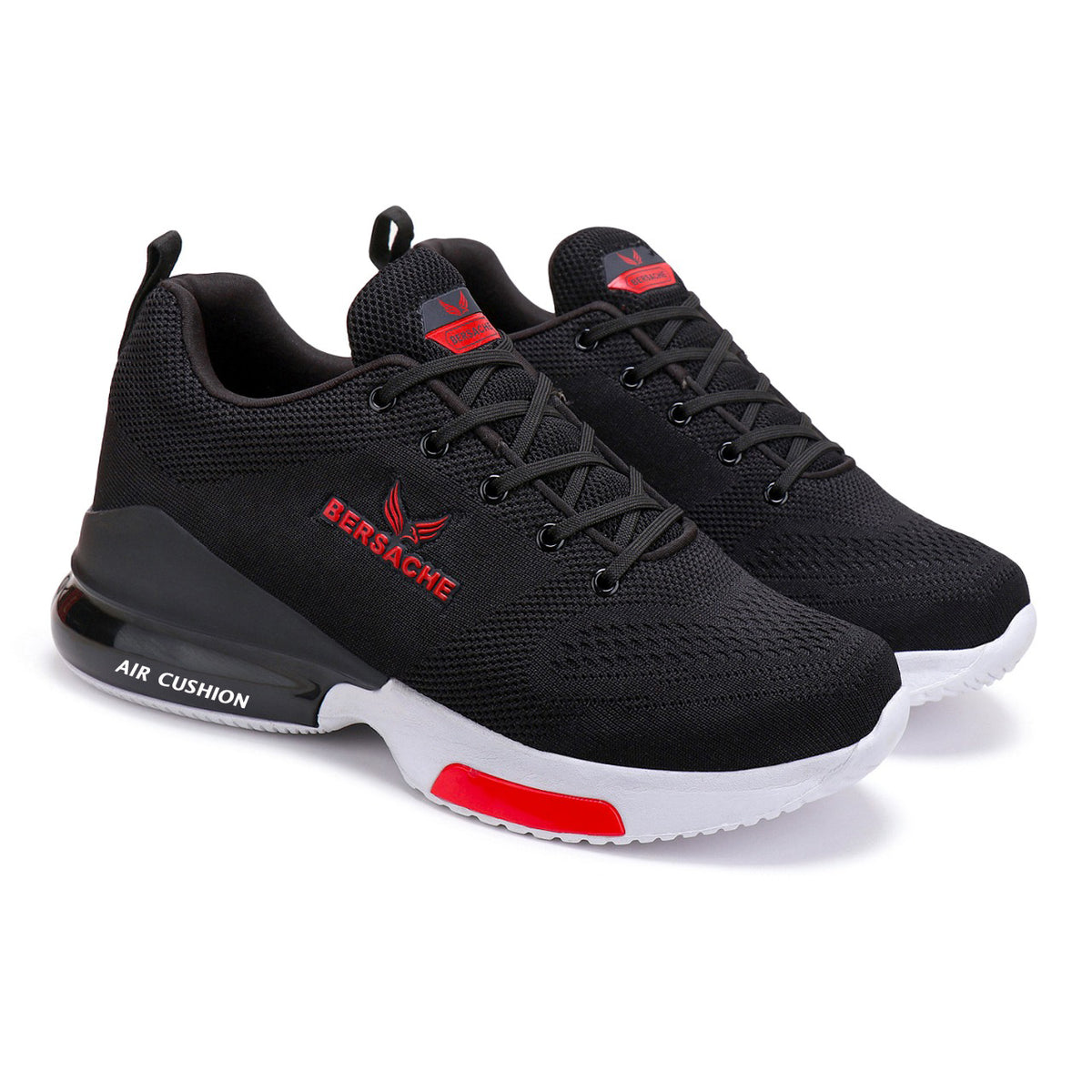 Bersache Casual Shoe With High Quality Sole (Black)    -   9047