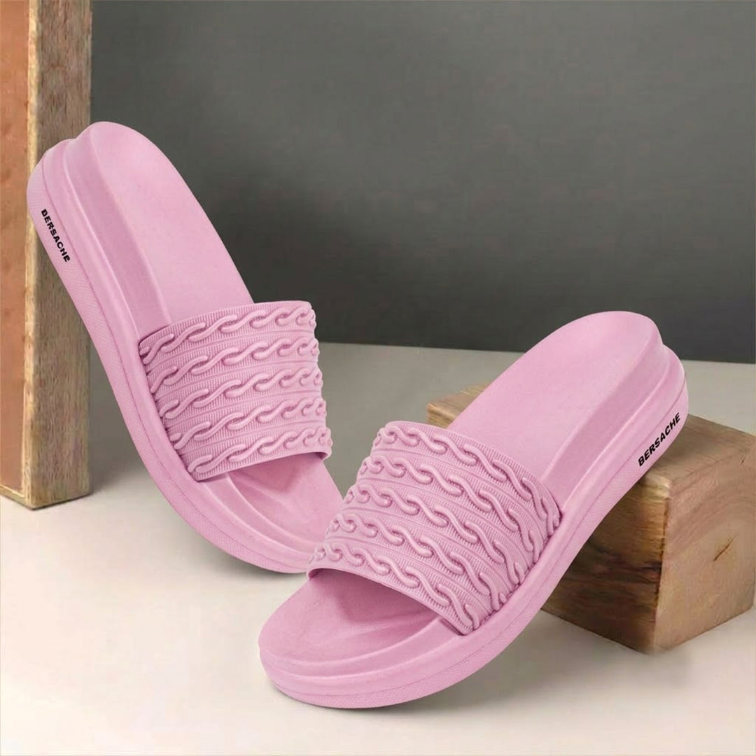 Bersache Extra Soft Classic Casual CHAPPAL with  Regular wear with Ultra Soft & Flexibility Technology  Slippers for Women's-(6337-Pink).